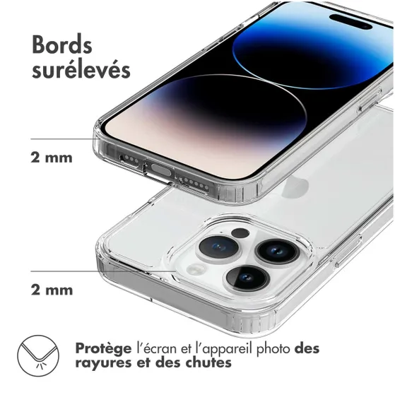 Accezz Xtreme Impact Backcover iPhone 15 Pro Transparant