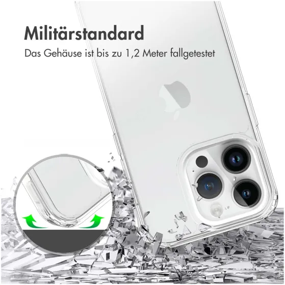 Accezz Xtreme Impact Backcover iPhone 15 Pro Transparant