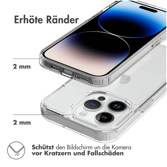 Accezz Xtreme Impact Backcover iPhone 15 Pro Transparant