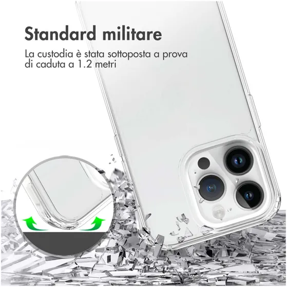 Accezz Xtreme Impact Backcover iPhone 15 Pro Transparant