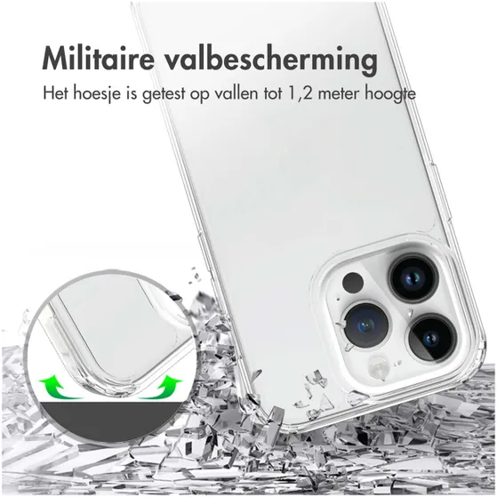 Accezz Xtreme Impact Backcover iPhone 15 Pro Transparant