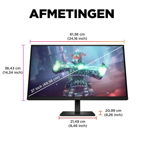 HP OMEN 27k 27" 4K UHD 144Hz Gaming monitor