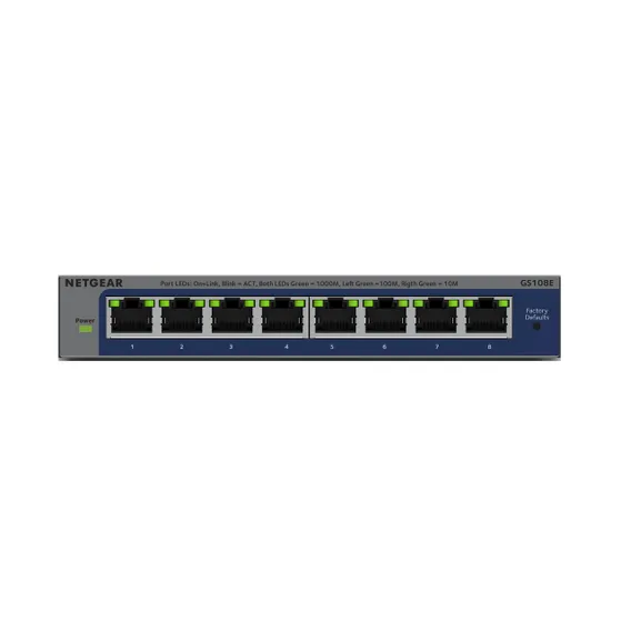 Netgear GS108Ev4 switch  (8-port gigabit prosafe plus)