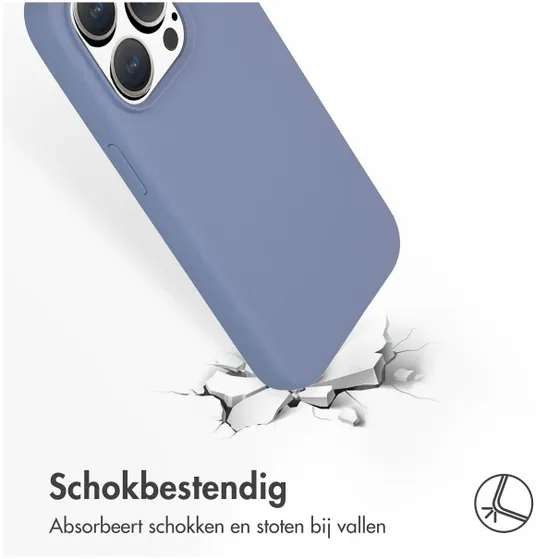 Accezz Liquid Silicone Backcover met MagSafe iPhone 15 Pro Grijs