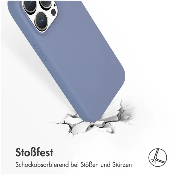 Accezz Liquid Silicone Backcover met MagSafe iPhone 15 Pro Grijs