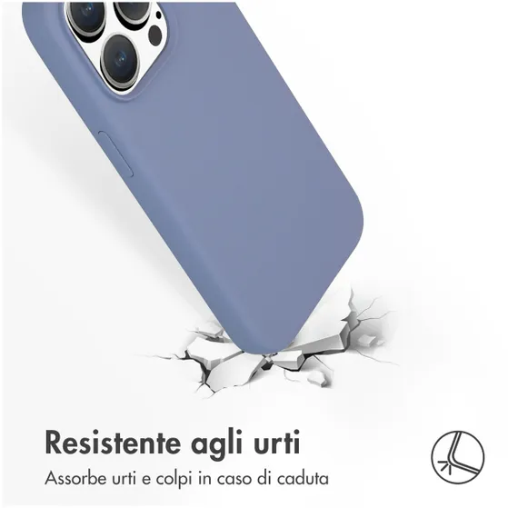 Accezz Liquid Silicone Backcover met MagSafe iPhone 15 Pro Grijs