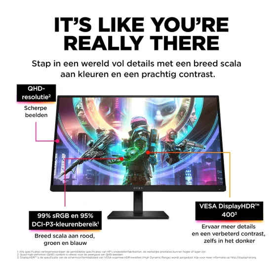 HP OMEN 27qs 27" QHD 240Hz Gaming monitor