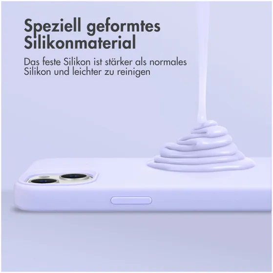 Accezz Liquid Silicone Backcover met MagSafe iPhone 15 Pro Max Paars