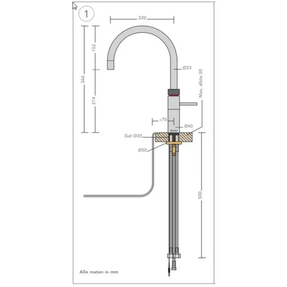Quooker Fusion Round RVS