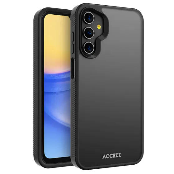 Accezz Rugged Frosted Backcover Samsung Galaxy A15 (5G/4G) Zwart