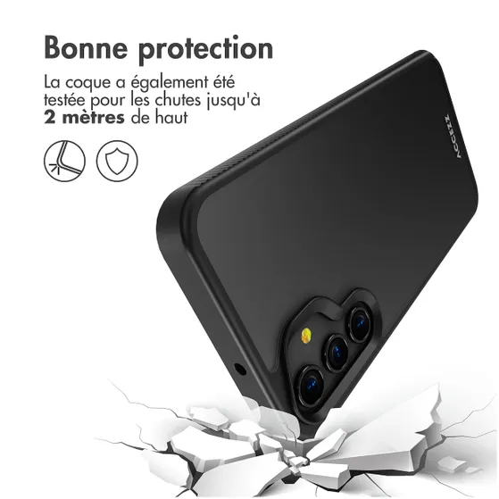 Accezz Rugged Frosted Backcover Samsung Galaxy A15 (5G/4G) Zwart