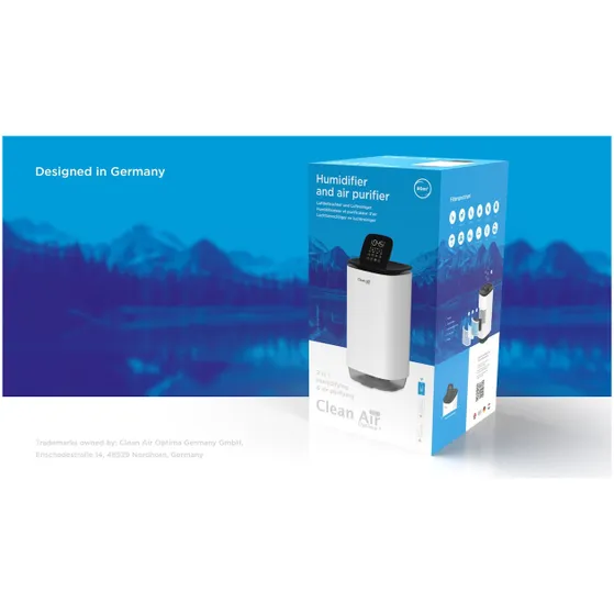 Clean Air Optima CA-808 smart Zwart/wit