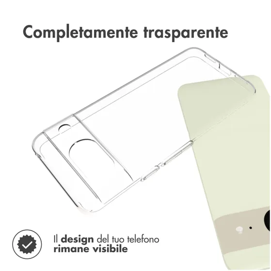 Accezz Clear Backcover Google Pixel 8 Transparant