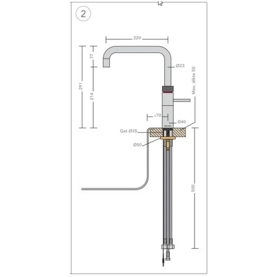 Quooker Fusion Square Chroom