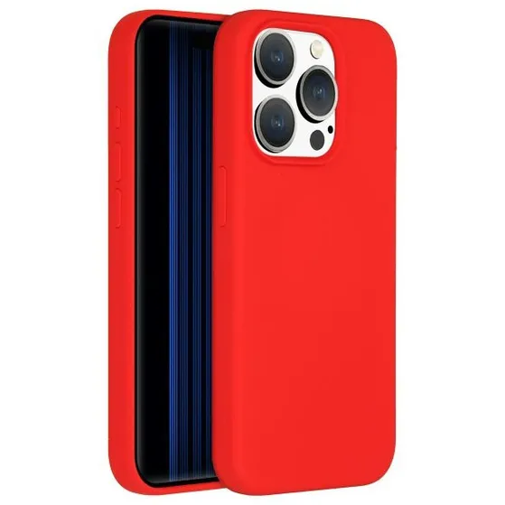 Accezz Liquid Silicone Backcover met MagSafe iPhone 15 Pro Rood