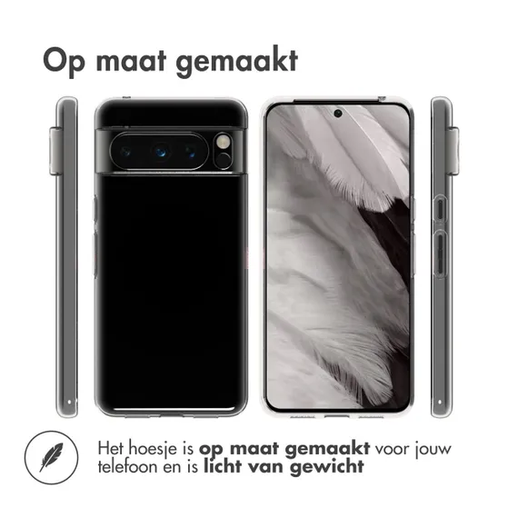 Accezz Clear Backcover Google Pixel 8 Pro Transparant