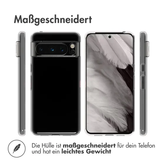 Accezz Clear Backcover Google Pixel 8 Pro Transparant