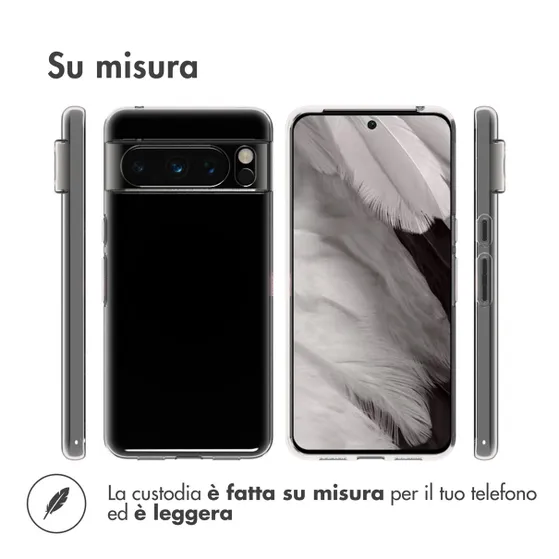 Accezz Clear Backcover Google Pixel 8 Pro Transparant