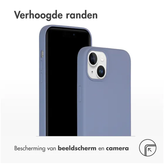 Accezz Liquid Silicone Backcover met MagSafe iPhone 15 Plus Grijs