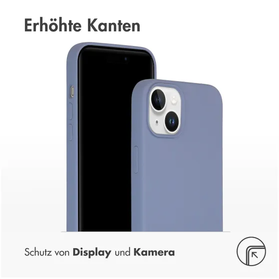 Accezz Liquid Silicone Backcover met MagSafe iPhone 15 Plus Grijs