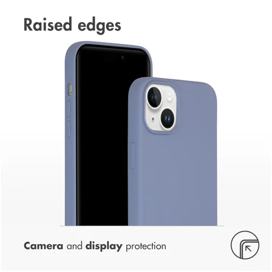 Accezz Liquid Silicone Backcover met MagSafe iPhone 15 Plus Grijs