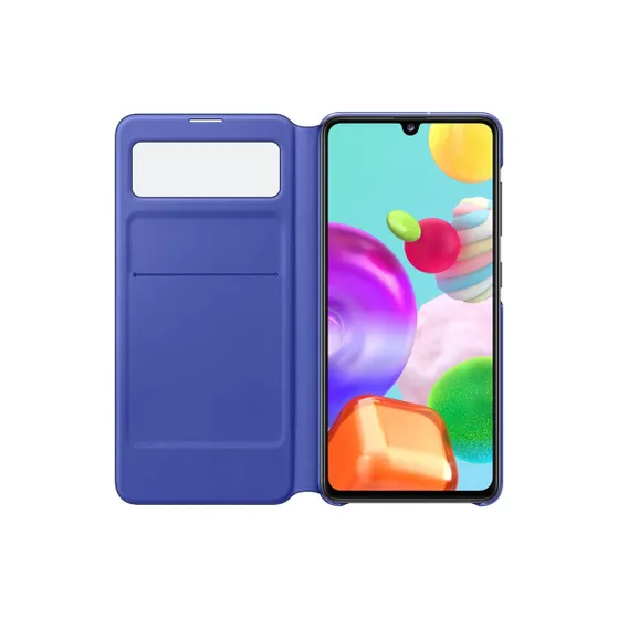 Samsung Galaxy A41 S View Wallet Cover Zwart
