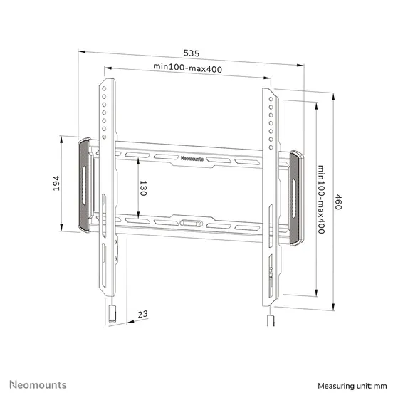 Neomounts WL30-550BL14 Zwart