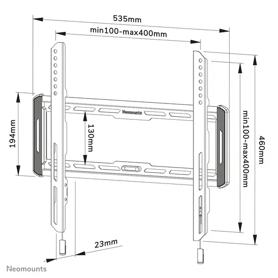 Neomounts WL30-550BL14 Zwart