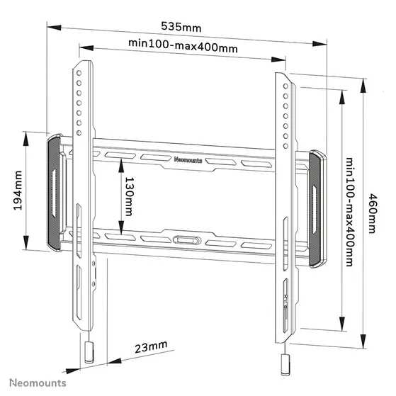 Neomounts WL30-550BL14 Zwart
