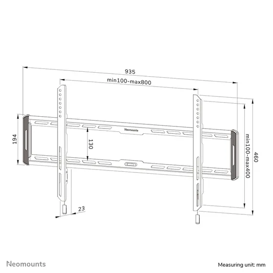 Neomounts WL30-550BL18 Zwart