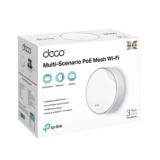 TP-Link Deco X50 AX3000 whole home Mesh Wifi 6 PoE (3-pack)