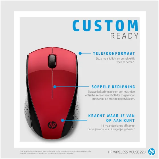 HP 220 WRLS SSR Mouse EURO