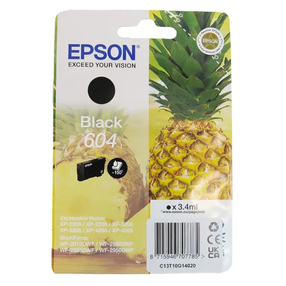 Epson 604 Cartridge Zwart