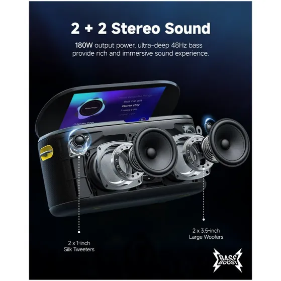 Lenco SHELL S1 karaoke systeem