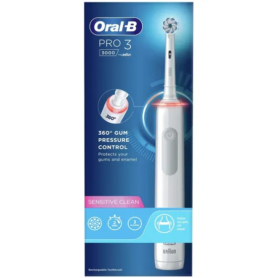 Oral B Pro 3 3000 Sensitive Clean Zwart