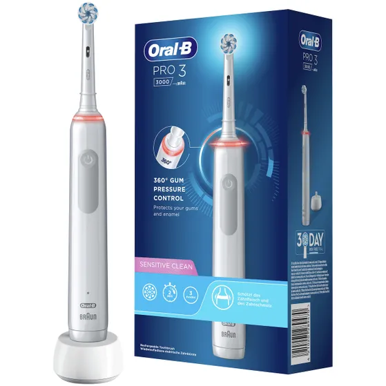 Oral B Pro 3 3000 Sensitive Clean Zwart