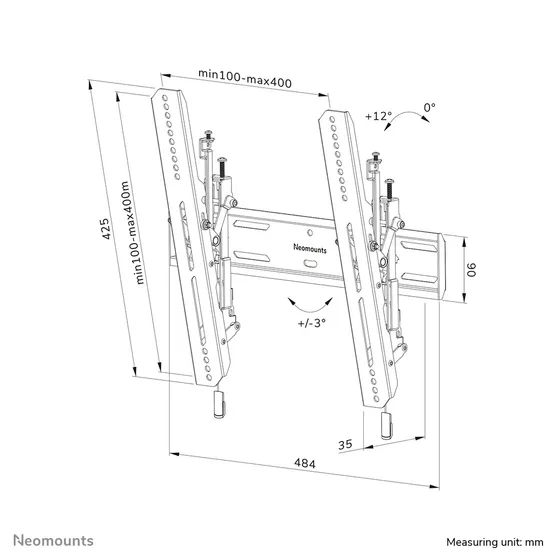 Neomounts WL35S-850BL14 Zwart