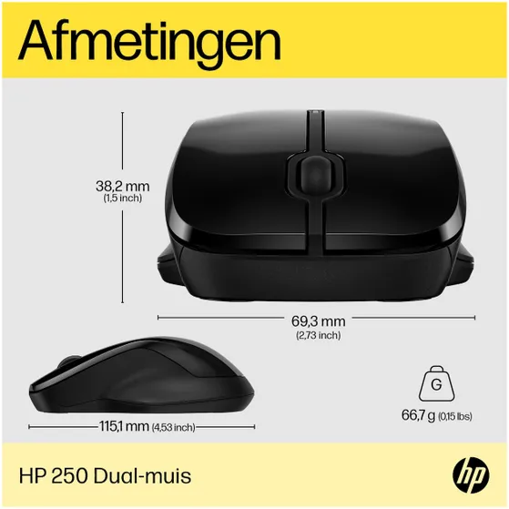 HP 250 Dual Wireless Mouse EURO