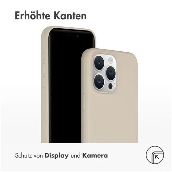 Accezz Liquid Silicone Backcover met MagSafe iPhone 15 Pro Max Donkergrijs