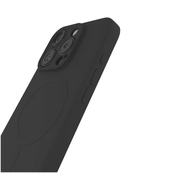 Just in Case Premium Liquid Color TPU Case Magsafe voor Apple iPhone 16 Pro Zwart