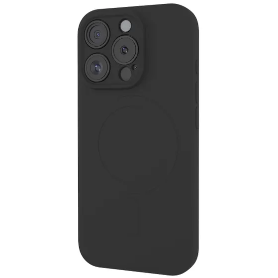 Just in Case Premium Liquid Color TPU Case Magsafe voor Apple iPhone 16 Pro Zwart