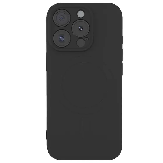 Just in Case Premium Liquid Color TPU Case Magsafe voor Apple iPhone 16 Pro Zwart