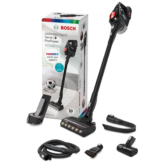 Bosch BCS82POW15 Unlimited 8 Zwart