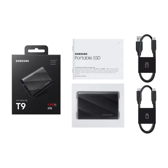 Samsung Portable SSD T9 2TB Zwart