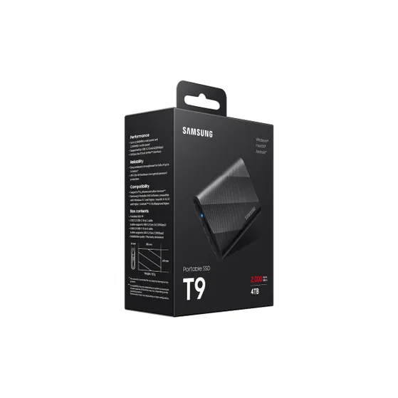 Samsung Portable SSD T9 4TB Zwart