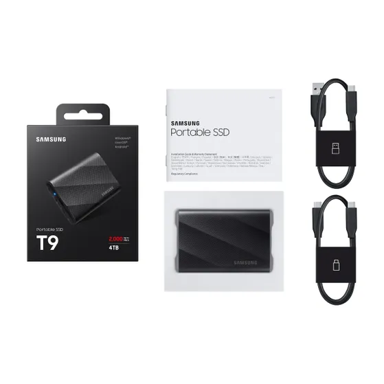 Samsung Portable SSD T9 4TB Zwart
