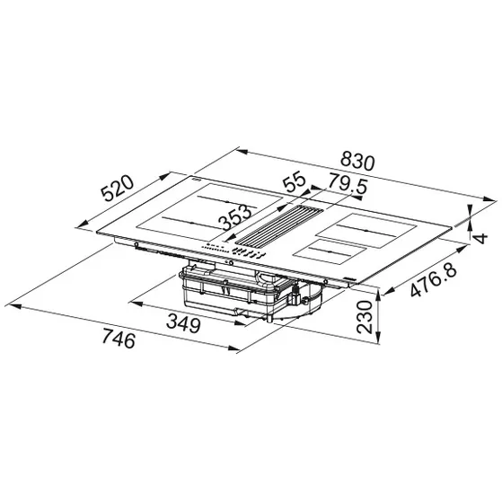 Franke FMA 8381R HI (83cm)