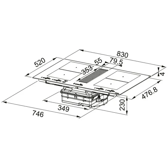 Franke FMY 8391 HI (83cm)
