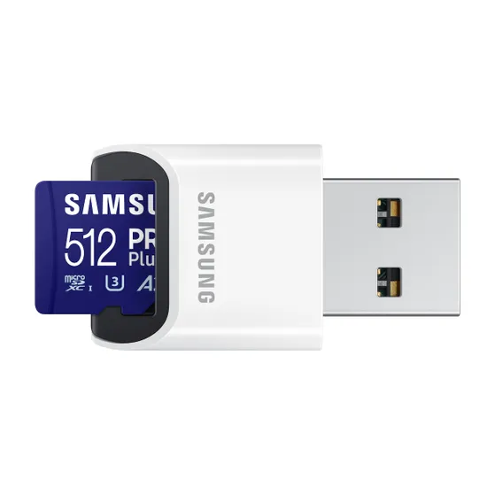 Samsung Pro Plus microSDXC 512GB + USB-adapter
