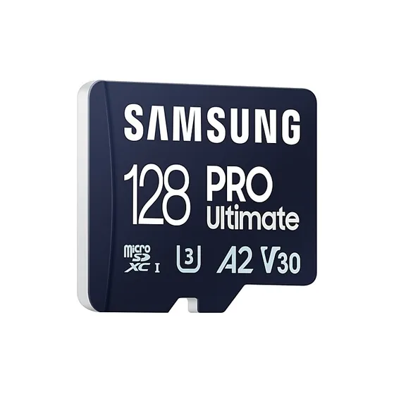 Samsung Pro Ultimate microSD card 128GB + USB-adapter
